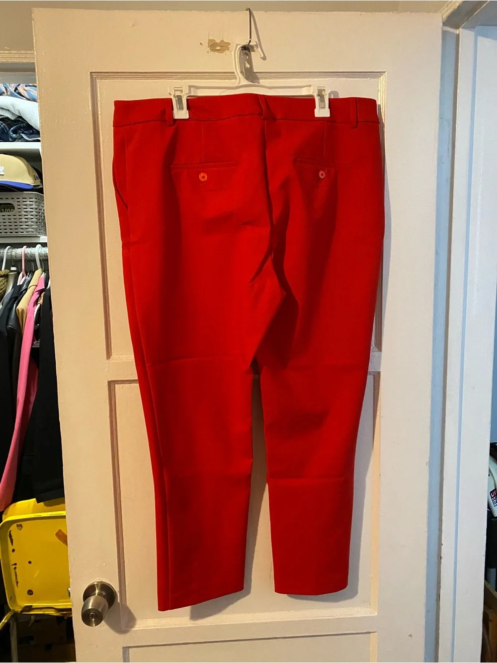 Rachel Zoe Men's Red Dress Pants - Straight Leg